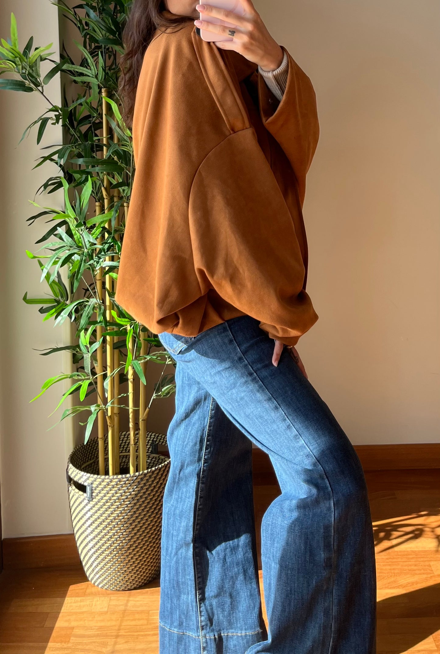 Giubbino scamosciato morbido