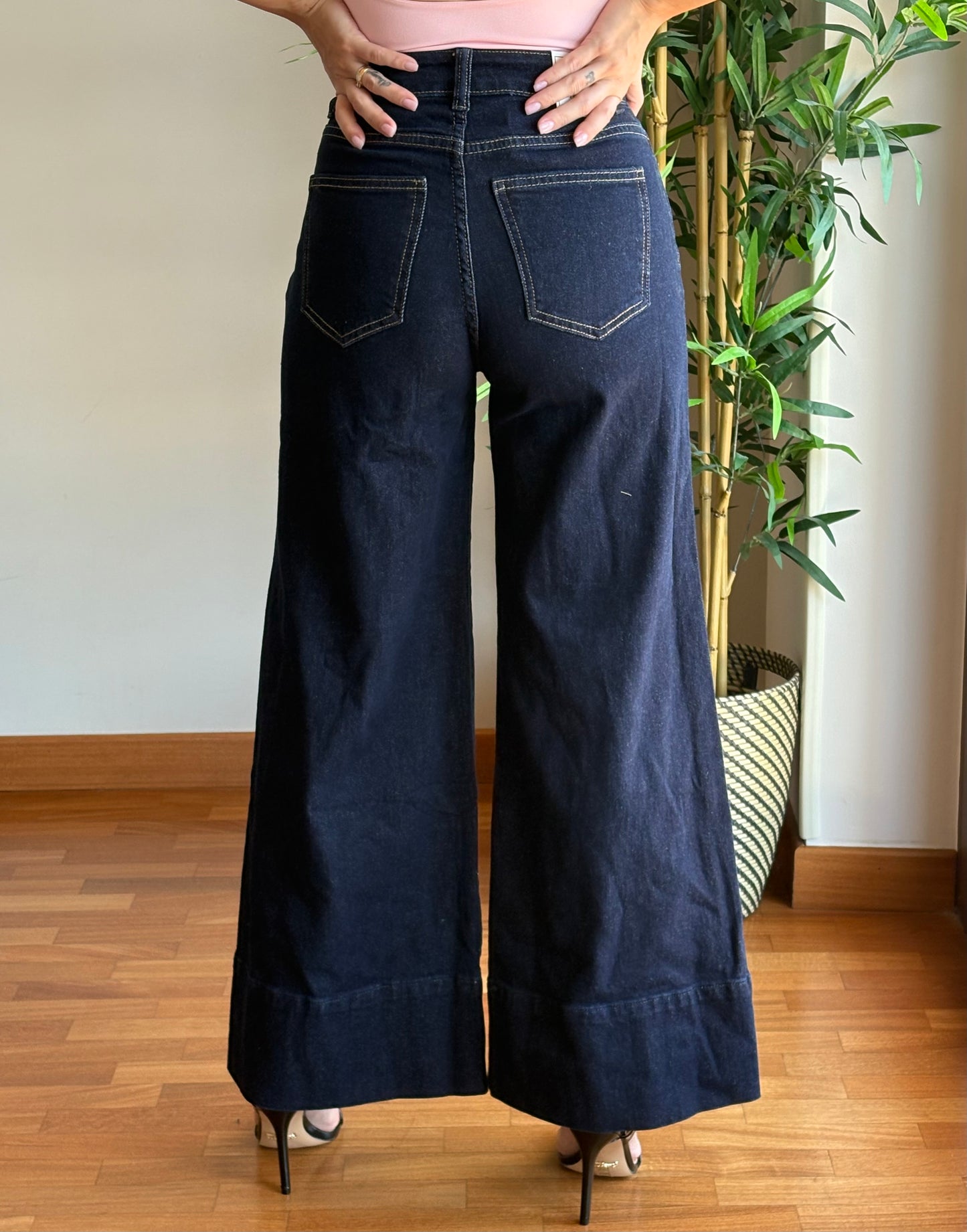 Jeans a gamba larga