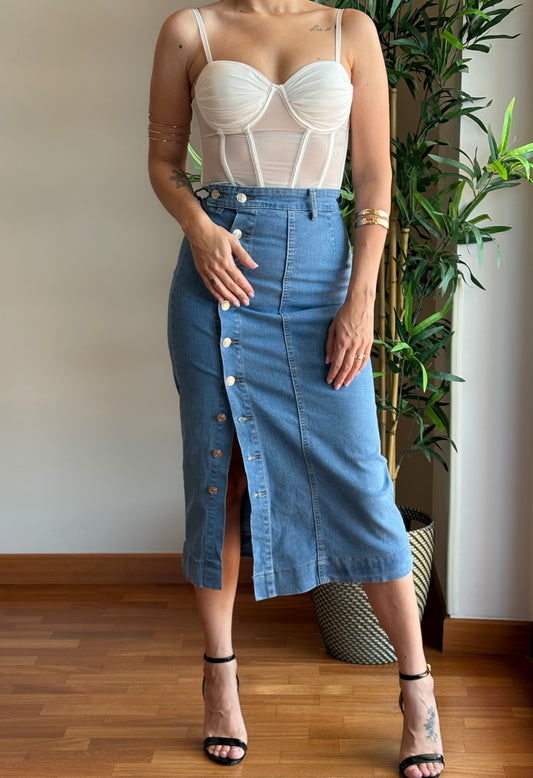 Gonna lunga con apertura