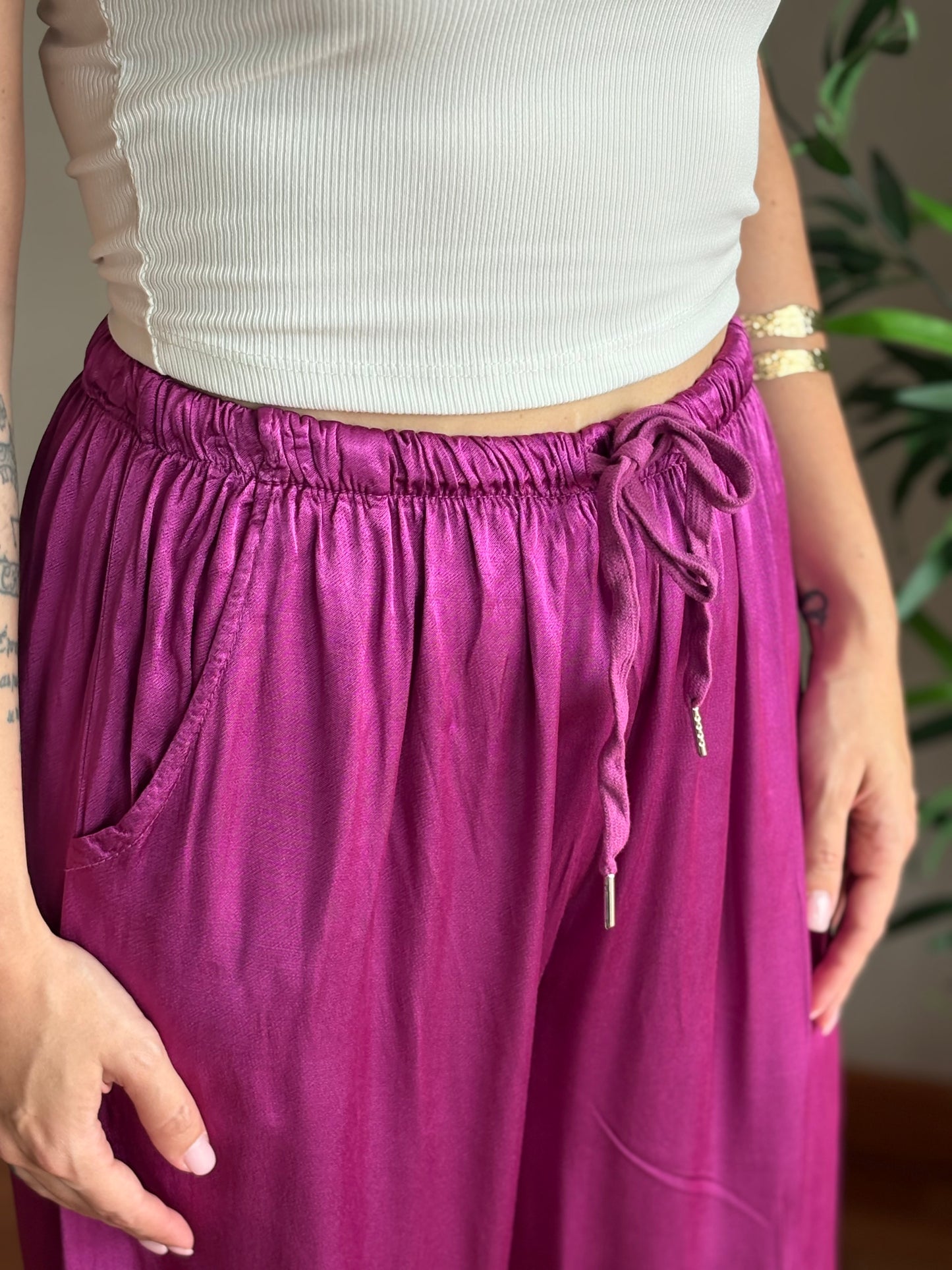Pantaloni Satin