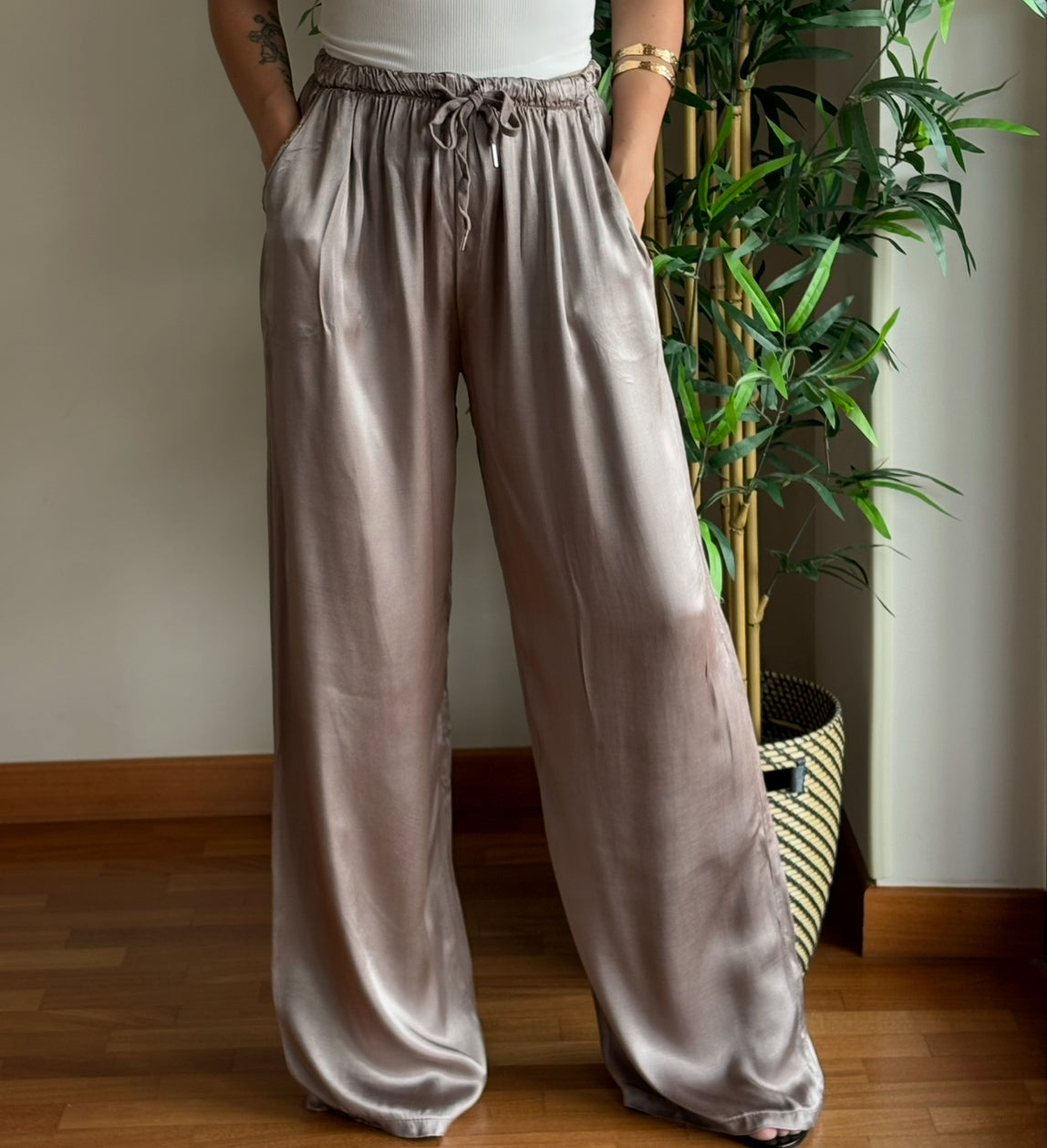 Pantaloni Satin