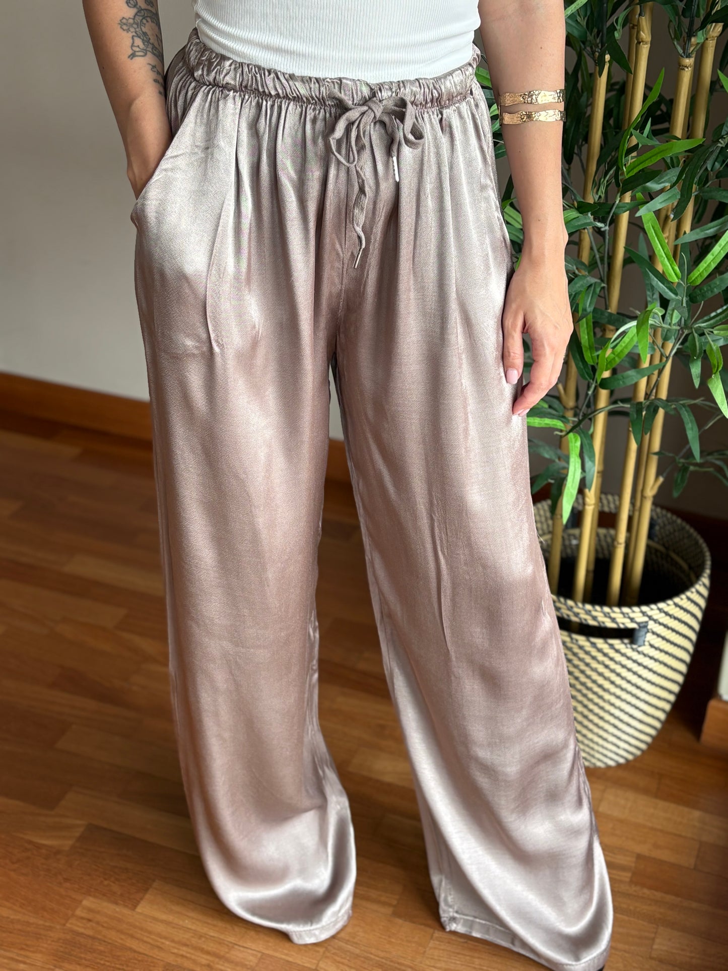 Pantaloni Satin