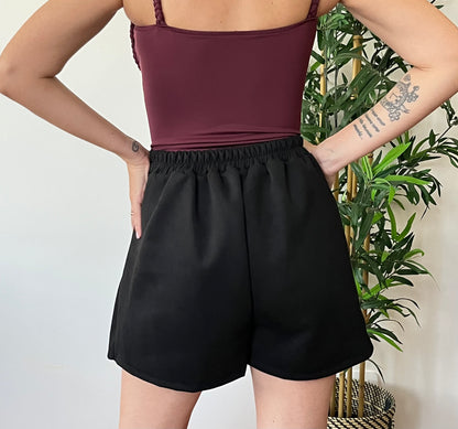 Gonna pantaloncino camoscio