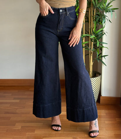 Jeans a gamba larga