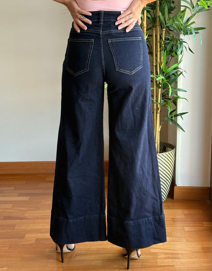 Jeans a gamba larga